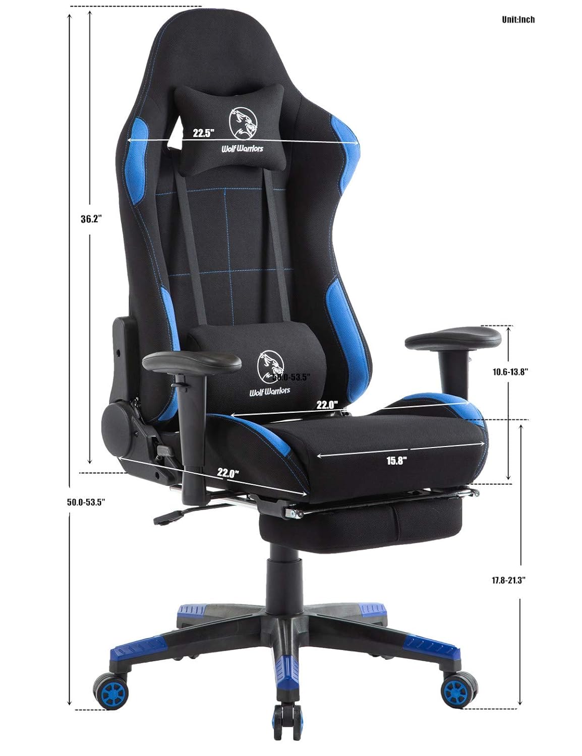 Support Lumbar With Chair E Sport Size Large Chair Desk Gaming Chair Office Racing Reclining Chair Game Computer Ergonomic Chair Gaming With Blue Black Fabric Footrest Managerial Executive Chairs Free Shipping Exchanges Support Lumbar With Chair E Sport Size Large Chair Desk Gaming Chair Office Racing Reclining Chair Game Computer Ergonomic Chair Gaming With Blue Black Fabric Footrest Managerial Executive Chairs Free Shipping Exchanges
