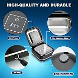TMEOIIPY Ultrasonic Retainer Cleaner 42kHz 180ml Portable Jewellery & Denture view 6