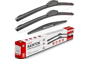 RAINTOK Windshield Wiper Blades Replacement for 2009-2020 Honda Fit Original Factory Quality Front Rear Wipers Blade Set for My Car - 28" 14" 14" (Pack of 3)
