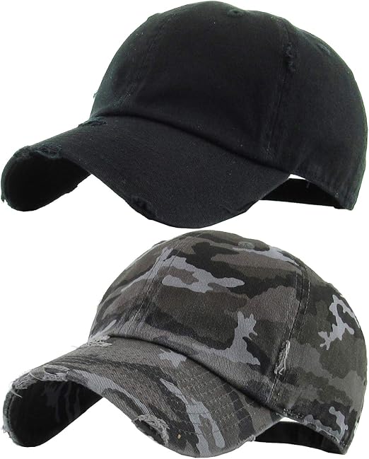 black camo cap