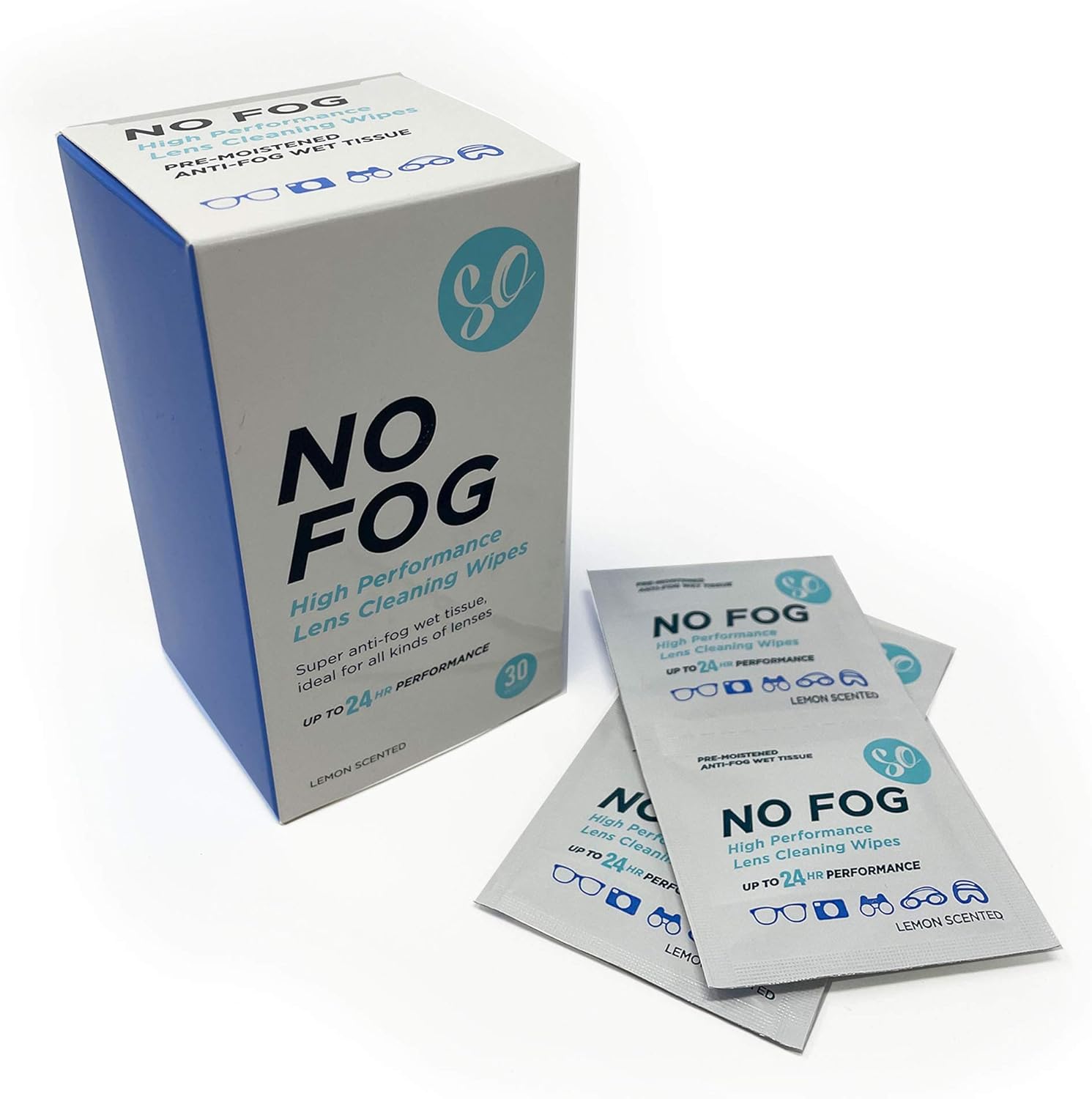 Anti Fog Cleaning Wipes for All Lens Types High Performance Wipes for