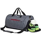 Kuston Sports Small Gym Bag for Men and Women Travel Duffel Bag Workout Bag with Shoes Compartment&Wet Pocket