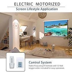 Kayle 120" Motorized Projector Screen Electric