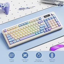 AULA S99 Pro Keyboard, Cute Creamy Gaming Keyboard