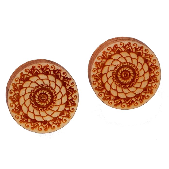 Holzschmuck Holzohrringe aus Zirbenholz I Echtholz Ohrstecker mit Holz und Edelstahl I Damen Ohrringe ein natürlicher Ohrschm