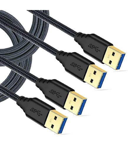 USB 2.0 Type A Male to Type A Male Cable - 10ft