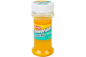 Berkley PowerBait Trout Dip PowerBait® with Corn 5 oz Bottle, Unique Dipping System, Irresistible Scent & Flavor, Ideal for Rainbow, Brown, Lake Trout, and More