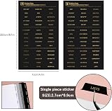 DY.2ten Black Dividers for 6 Ring Binder 6-Tab A6 6 Hole Plastic Dividers view 4