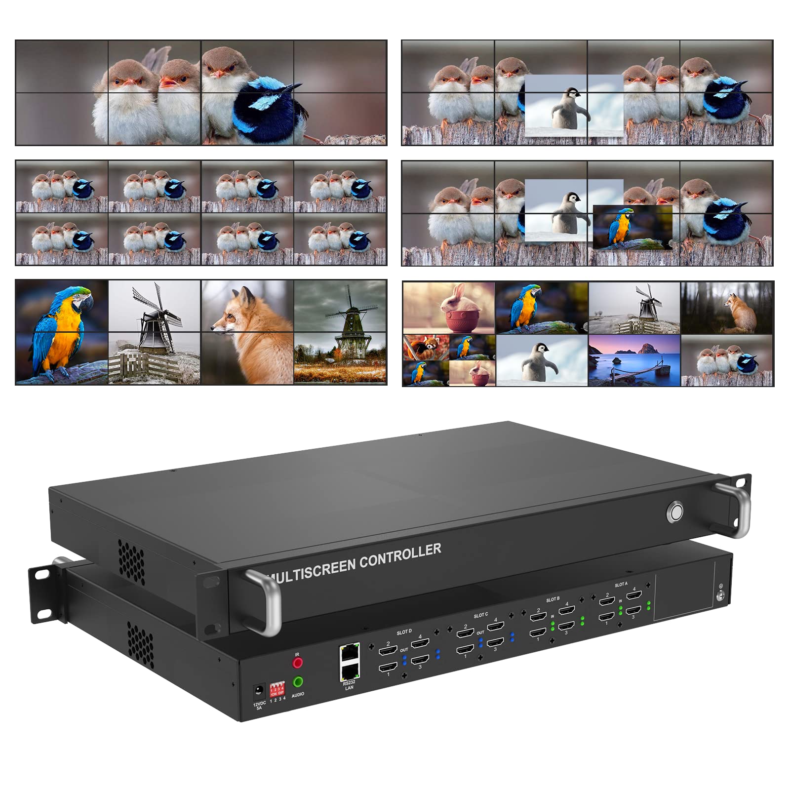 MT-VIKI Seamless HDMI Matrix Switch 8X8 Video Wall Processor 2x4