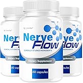 (3 Pack) Nerve Flow - Official NerveFlow Advanced Nerve Support Pills, Nerve Flow Supplement Capsules, NerveFlow Natural Pills Maximum Strength Multivitamin Advanced Formula, 180 Capsules For 3 Months