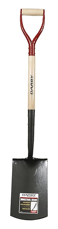 Darby s104dmyd Stahl D Griff geschmiedet Rodespaten Große Kopf – Rot