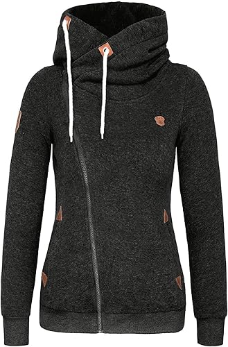 men's oblique zipper hoodie