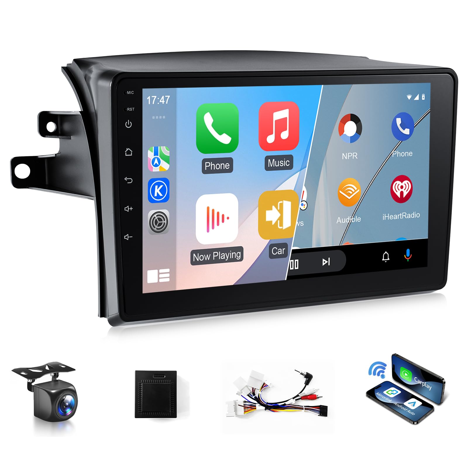 Photo 1 of XGU Android 13 Stereo for Toyota Sienna 2004 to 2010 Radio Apple Carplay Android Auto 9in Touch Screen for Sienna Head Unit Gifts for Vehicle Refurbishment BT/GPS/WiFi/Camera/SWC/FM (Fit J.B.L)