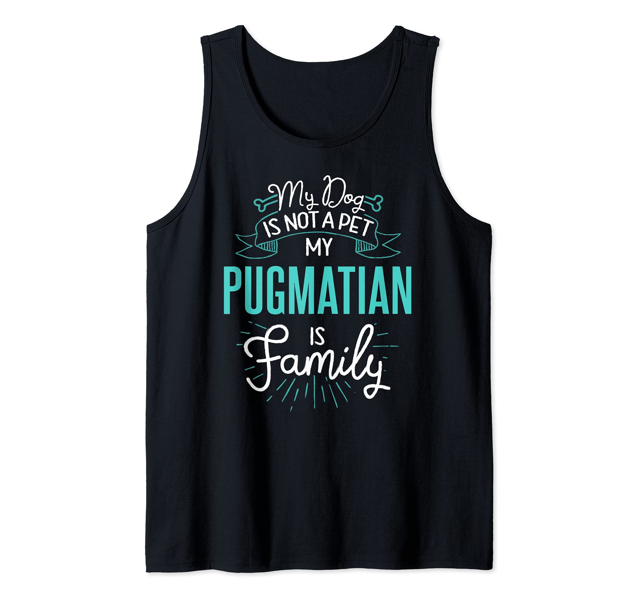 Cute Pugmatian Design Family Dog Giftn Tank Top