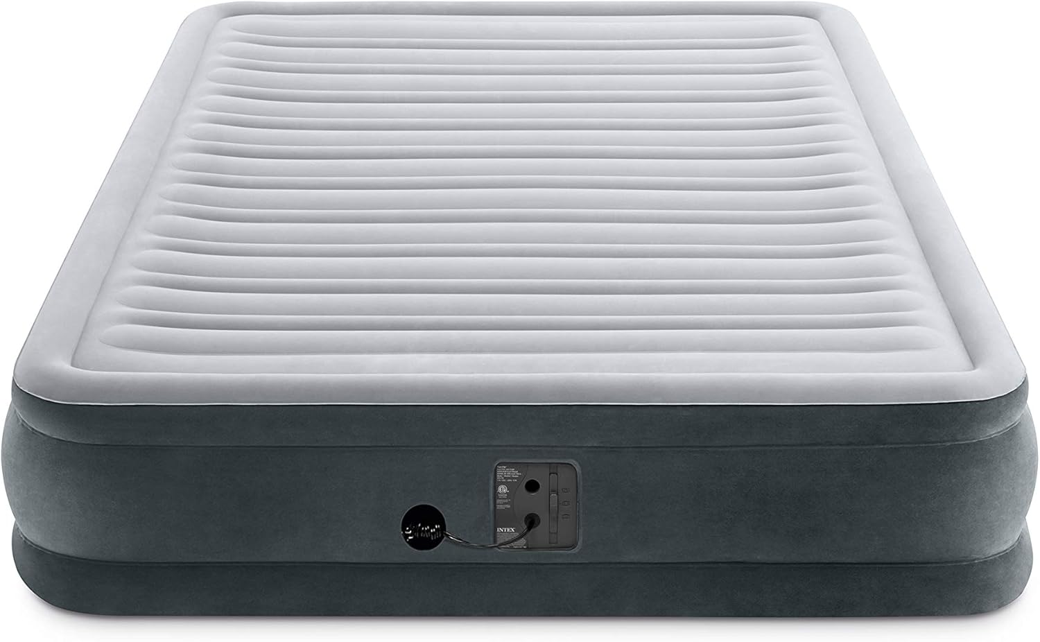 Intex Comfort Plush Mid Rise Dura-Beam Airbed with Internal Electric Pump, Bed Height 13", Queen : Sports & Outdoors