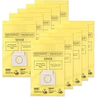 10-Count 50403 Disposable Canister Vacuum Cleaner Bags Compatible with Type C Q C/Q Canister Vacuum Cleaner 5055 50557 50558 