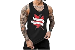 Mens Canada Day Shirts Maple Leaf Tank Tops Patriotic Sleeveless Shirts Canada Clothing 2026