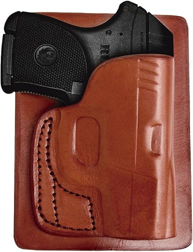 Amazon Com ua Pk5 007 Ruger Lcp With Laser Back Pocket Holster Brown Right Hand Clothing