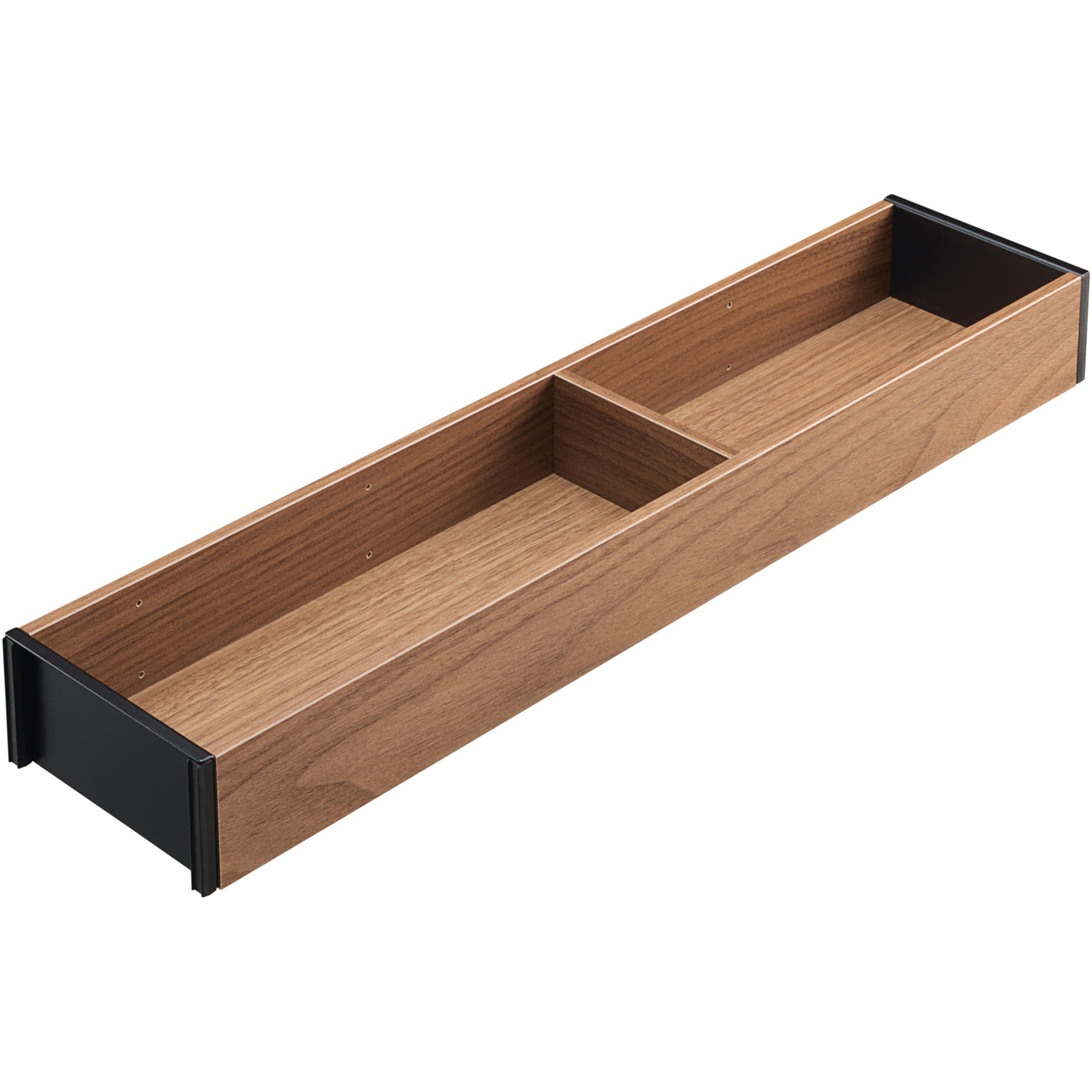 Blum Ambia-Line Kitchen Drawer Inserts Frame, Width 100 mm, Length 472 mm, Height 50 mm, with Base, Wooden Design Tennessee Nut, Pack of 1, Kitchen Organiser