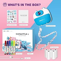 Dragon Touch Instant Print Camera for Kids, Digital