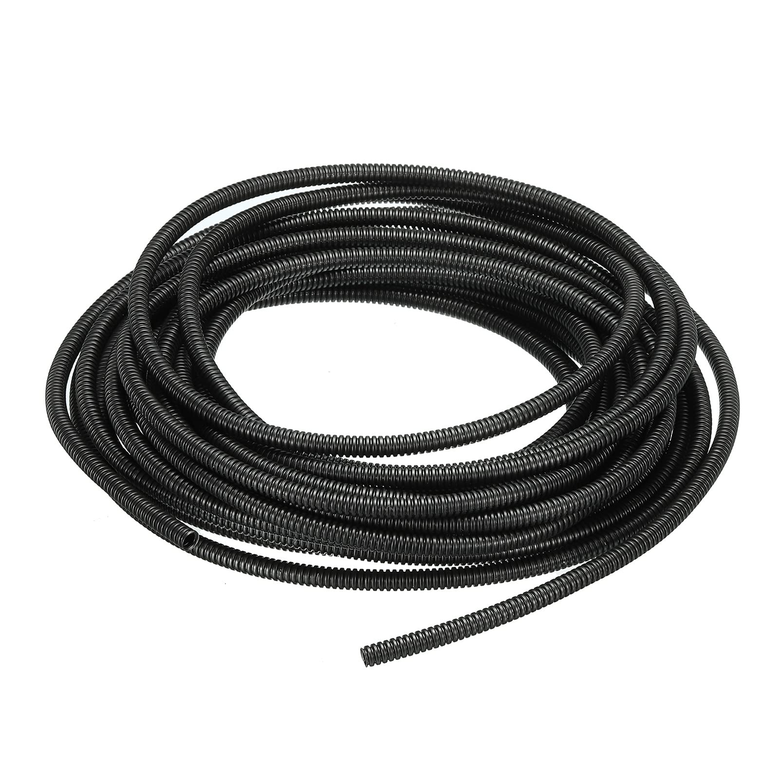 DMiotech 7mmx4.5mmx10m PP Non-Split Corrugated Tubing Indoor Outdoor Cord Management for Wrap Tidy Office Garden