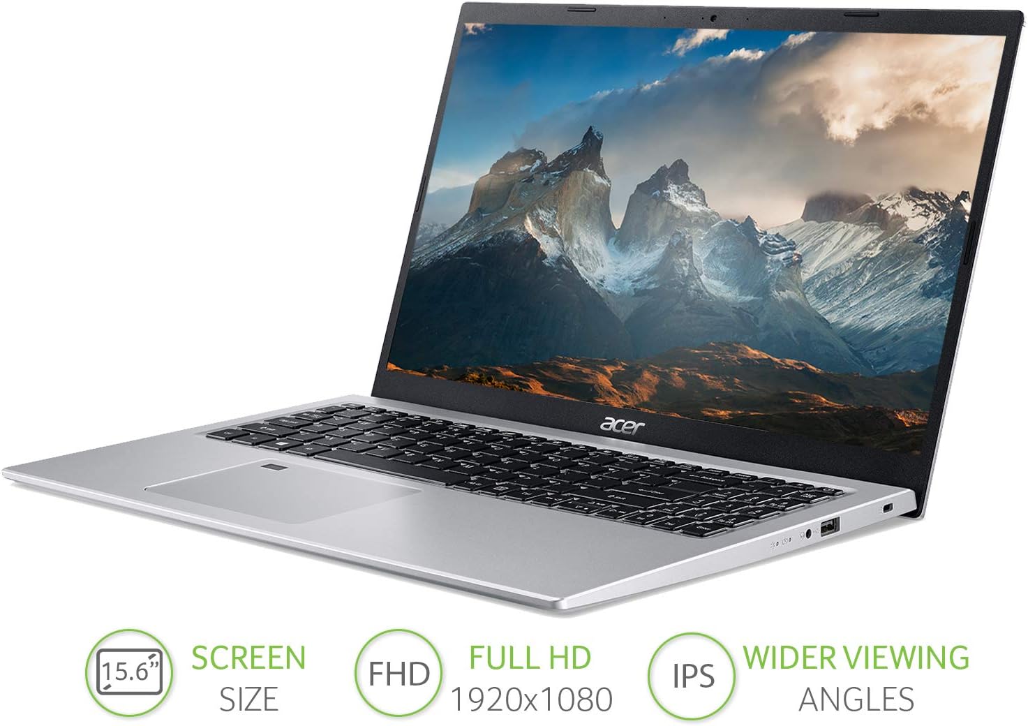Acer Aspire 5 A515-56 15.6 inch Laptop - (Intel Core i5-1135G7, 8GB RAM, 1TB SSD, Full HD Display, Windows 10, Silver) - Amazon Exclusive - Image 4