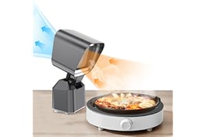 DRIAC Portable Kitchen Hood, Portable Exhaust Fan For Kitchen with Adjustable Angle Height & 3 Detachable Filters, Portable Range Hood for Indoor BBQ, Hot Pot