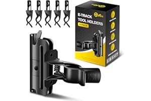 ONESNT 6 Pack E-Track Tool Holders |E Track Accessories for Enclosed Trailer to Keep Rakes,Shovels, Broom|e Track Tool Holder Hanger for Trailer Accessories| Tool Stabilizer for Etrack Accessories