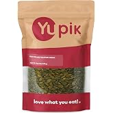 Yupik Raw Pumpkin Seeds, No Shell, 1 lb (16 oz), GMO-Free, Gluten-Free, Kosher, Shelled Pepitas, Salt-Free, Oil-Free, Plant-Based Protein, Source of Fiber, Healthy Snacks, Ideal for Baking &amp; Topping