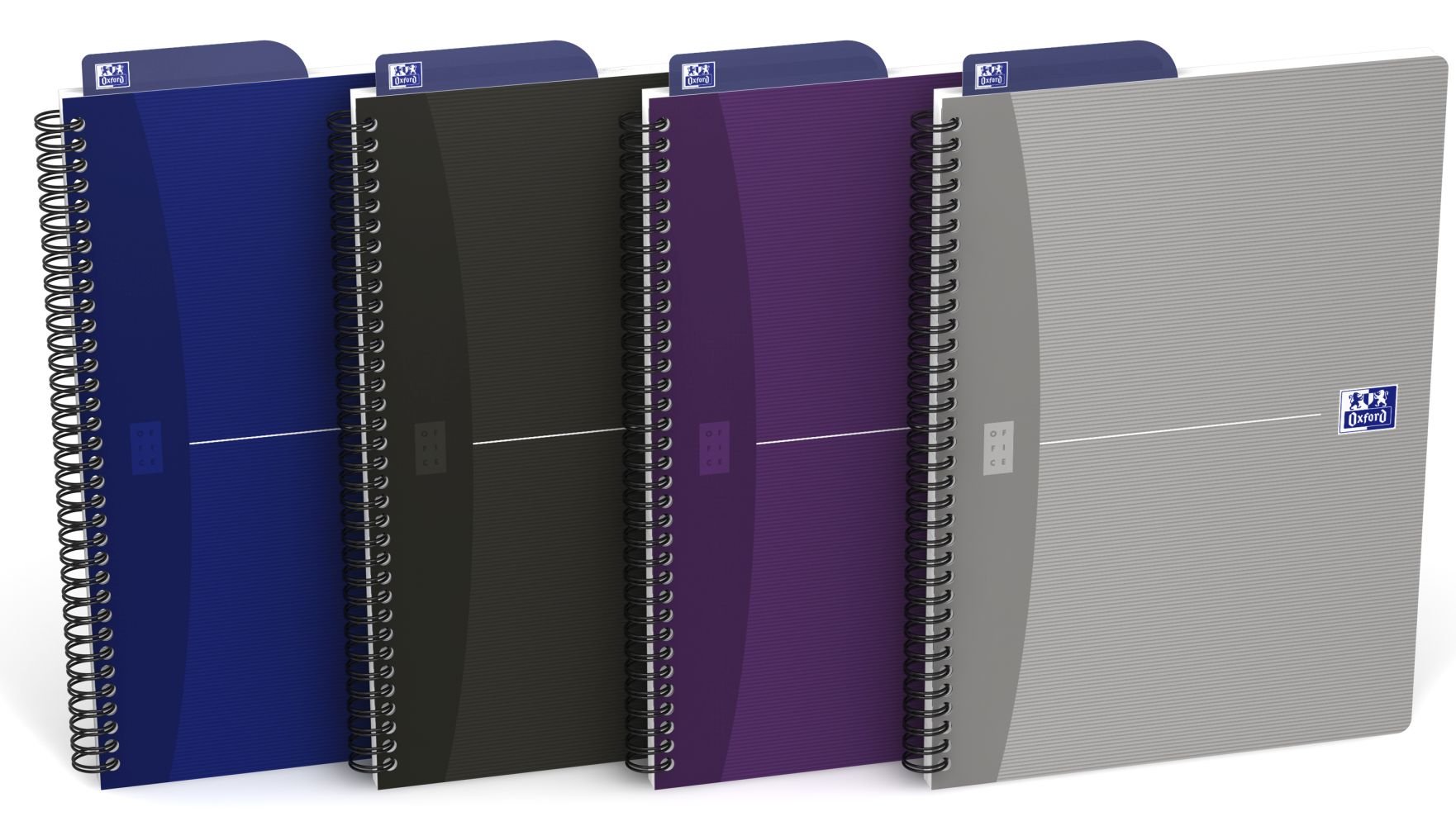 Oxford 5 x B5 Dot Squared Spiral Notebook - 180 Pages - 4 Colours