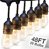 addlon 48 FT Outdoor String Lights Commercial Grade