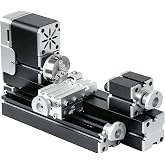 AcmeFlare All-Metal Mini Lathe Machine, 36W 20,000RPM Precision Lathe with 0.02mm Molded Scale &ndash; for Wood &amp; Soft Metals (Copper, Aluminum) in DIY, Model Making, Crafts &amp; Education