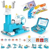 WhalesBot A3 12-in-1 STEM Blocks Coding Robot Kit for Kids, 61-Piece Educational Building Set with Interactive Storytelling, Ideal Toy Gift for Boys &amp; Girls Ages 3-6