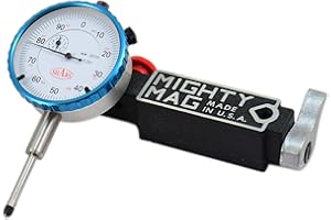 Mighty Mag 400-3 Magnetic Base Quick Release Plus 0-1" Shars Dial Indicator 212-0151+303-3111S P]