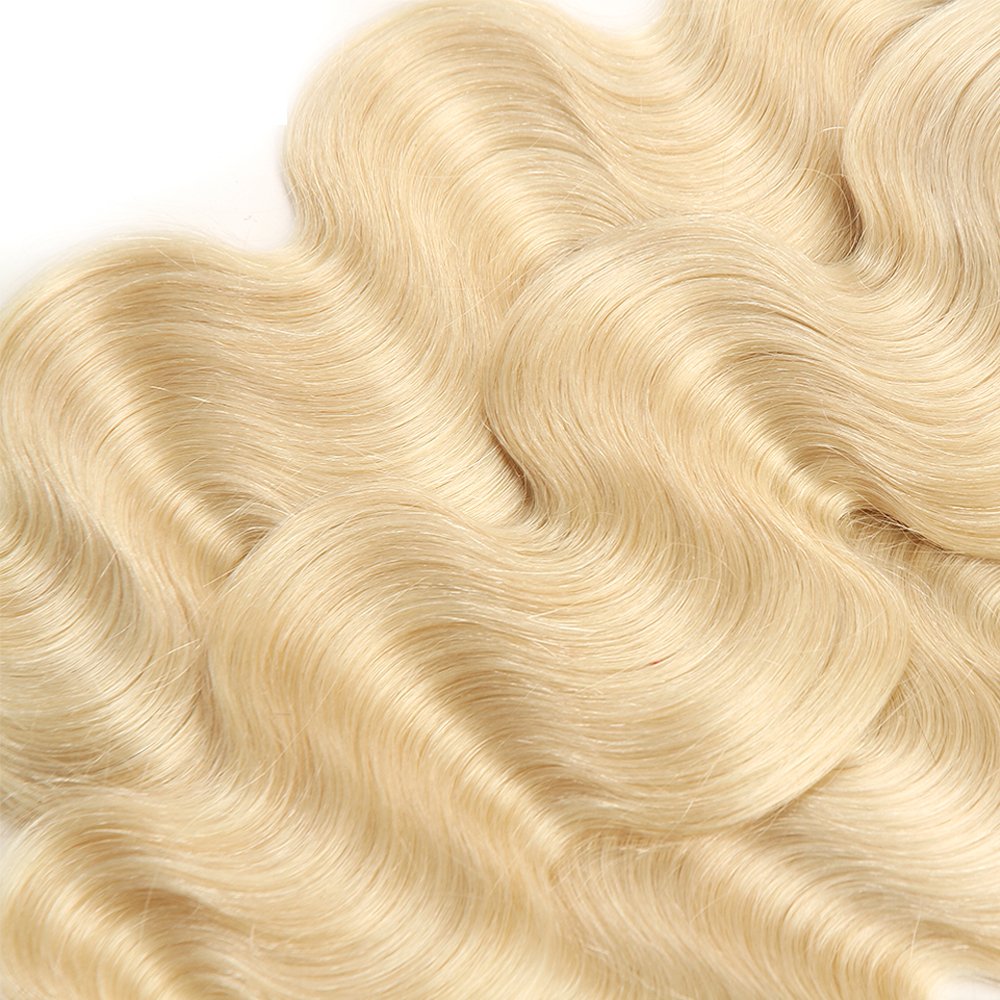 Amazon Com Dachic 613 Blonde Human Hair Bundles Body Wave 3