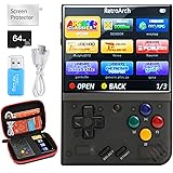 Miyoo Mini Plus,Retro Handheld Game Console with 64G TF Card,Support 10000+Games,3.5-inch Portable Rechargeable Open Source G