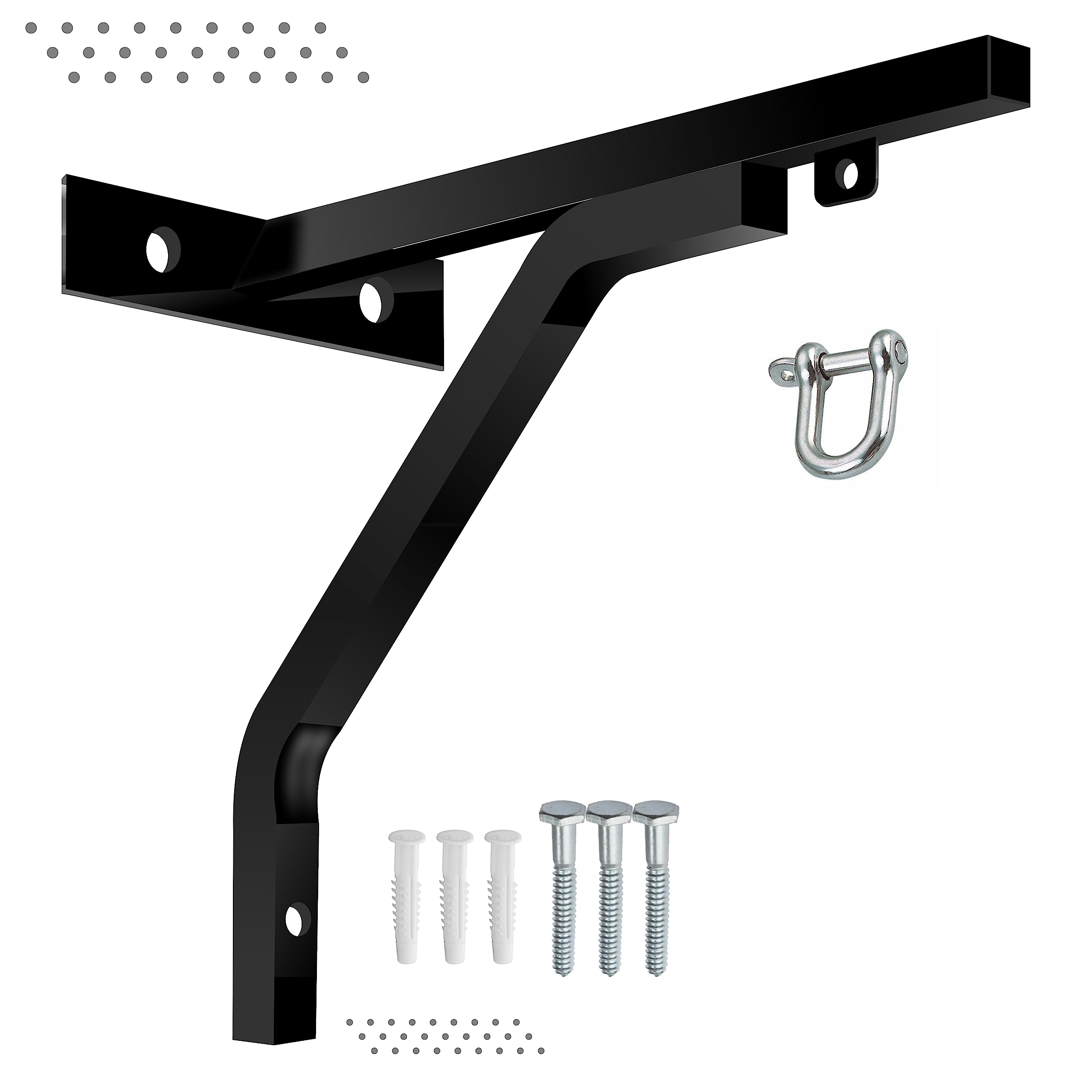 1x Heavy Duty Punch Bag Wall Bracket Steel Mount Hanging Stand Boxing MMA (18inch Wall Bracket)