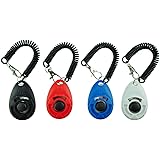 EcoCity 4-Pack [New Upgrade Version] Dog Training Clicker with Wrist Strap