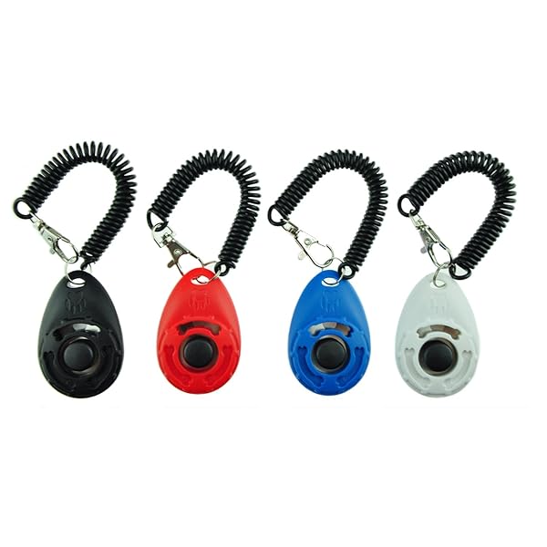 [2017 NEW UPGRADE version] Dog Training Clicker with Wrist Strap - Pet Training Clicker Set by Ecocity (4 color new)