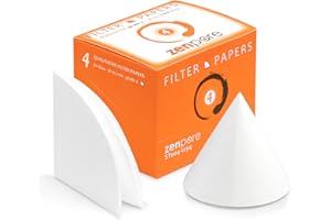 Qualitative Filter Paper 12.5 cm Quadrant Folded Filter Paper, Qualitative Grade 4 - ZENPORE Fast Flow 125 mm (50 Discs)