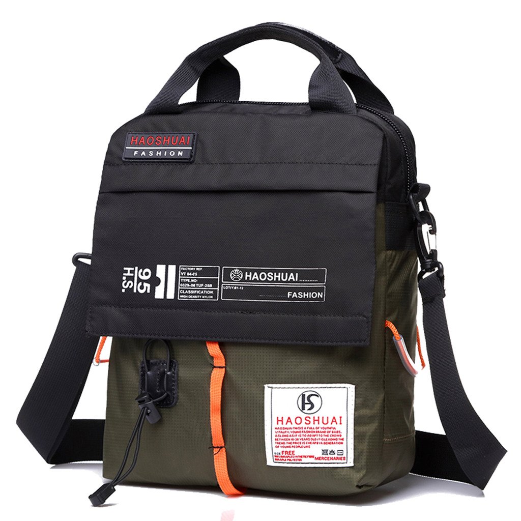 Sac Bandoulière Nylon Léger Zhongningyifeng - Imperméable, Multi-Poches - Idéal Rando Et Ville