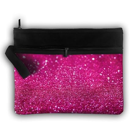 pink shimmer clutch bag