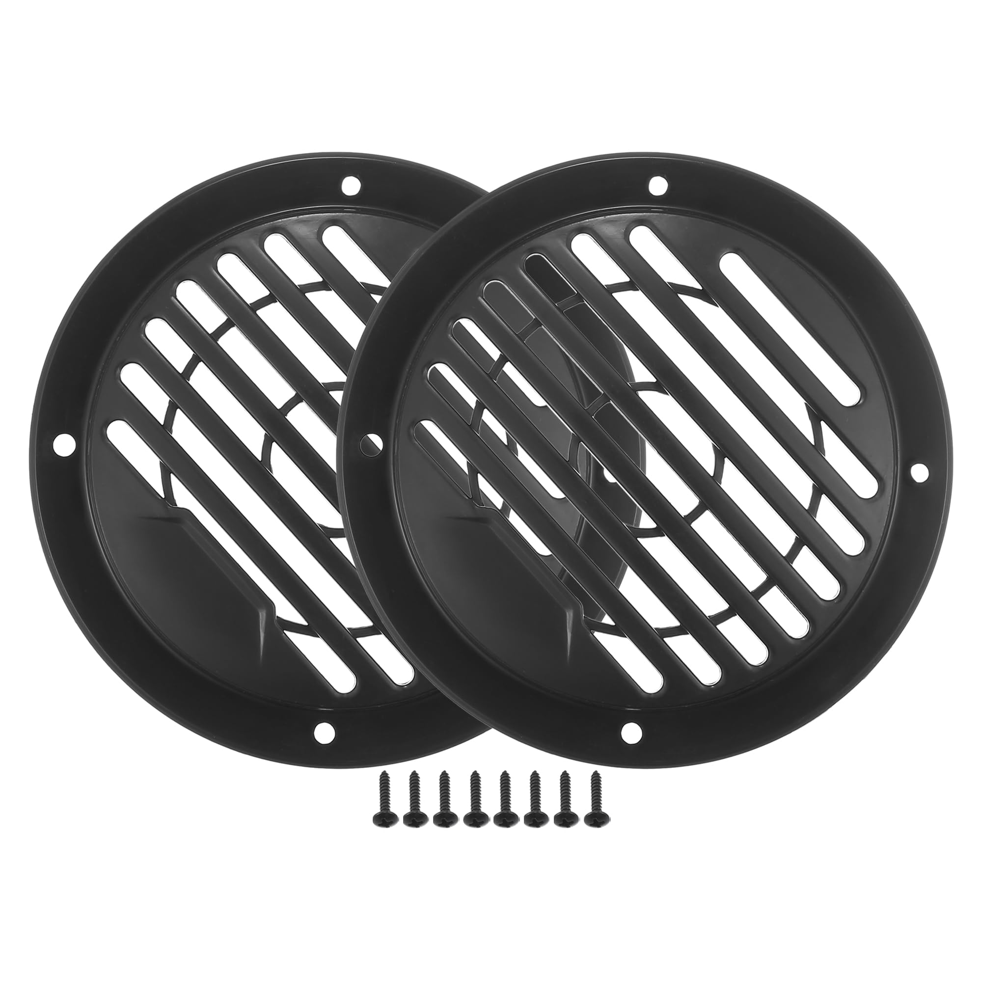 Photo 1 of ACROPIX Universal 3" Car Speaker Grills Cover Round 3 Inch Audio Speaker Subwoofer Guard Protector Case with Mounting Screws ABS Black - Pack of 2