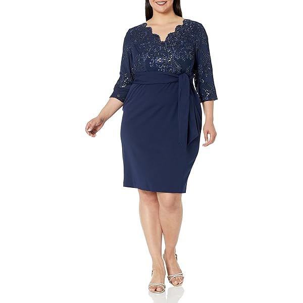 Amazon.com: Alex Evenings Women's V-Neck Stretch Taffeta Wedding Guest Dress  with Full Skirt, Pockets, and Tie Belt (Plus Size), Teal, 18W : Clothing,  Shoes & Jewelry