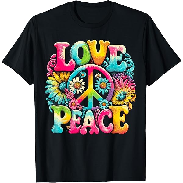 Amazon.com: PEACE & LOVE T-Shirt : Clothing, Shoes & Jewelry