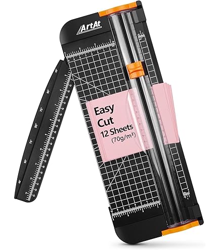 A4 Paper Cutter - 12" Guillotine Trimmer With Ruler For Crafting & Office Use