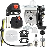 Ferilter SRM 225 Carburetor for Echo SRM-225 GT 225 PAS 225 PE 225 SHC 225 PPF 225 Trimmer Weedeater with SRM 225 Air Filter Case Cleaner Cover Fuel Line Tune Up Kit