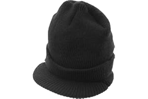ARMY UNIVERSE ARMYU Military Genuine GI Wool Knit Jeep Hat, USN Cold Weather Winter Visor Cap US Made