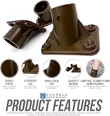 TDBS The Dustpan and Brush Store 3-Pack Plastic Broom Bracket 1 1/8" view 5