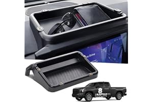 Katorn Dashboard Storage Tray Dash Organizer for Toyota Tacoma 2026 2025 2024 & 4Runner 2026 2025 (Only for 8 inch Screen), Interior Accessories Center Console Organizer Storage Tray, Black